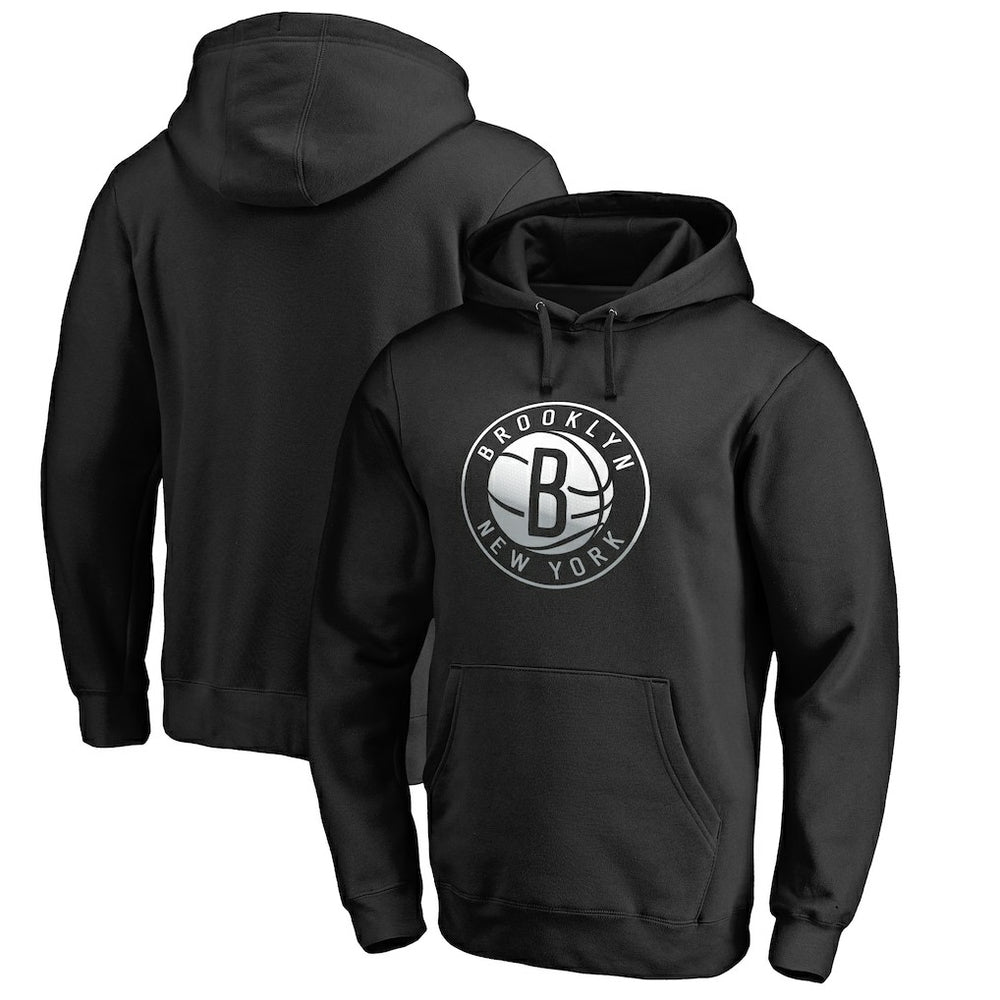 NBA - Brooklyn Nets Gradient Logo Pullover Hoodie - Black