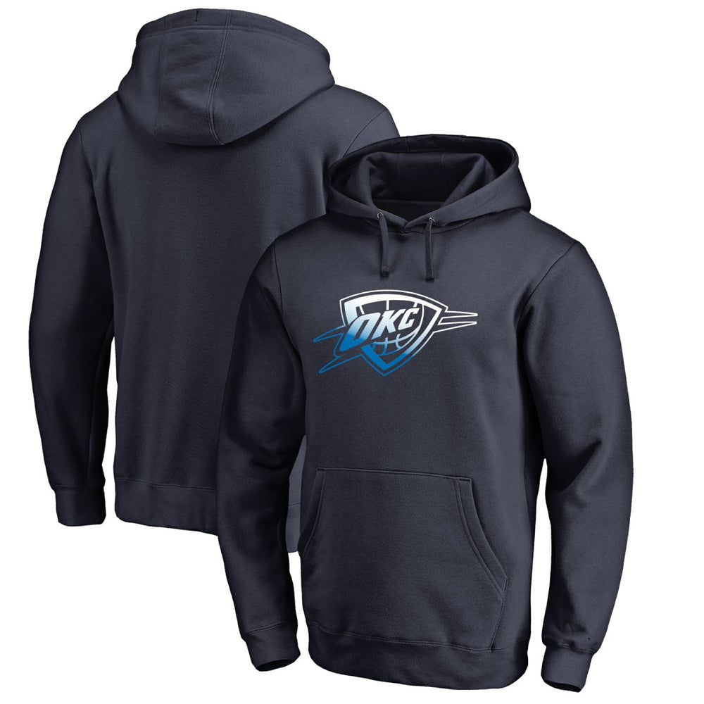 NBA - Oklahoma City Thunder Gradient Logo Pullover Hoodie - Navy