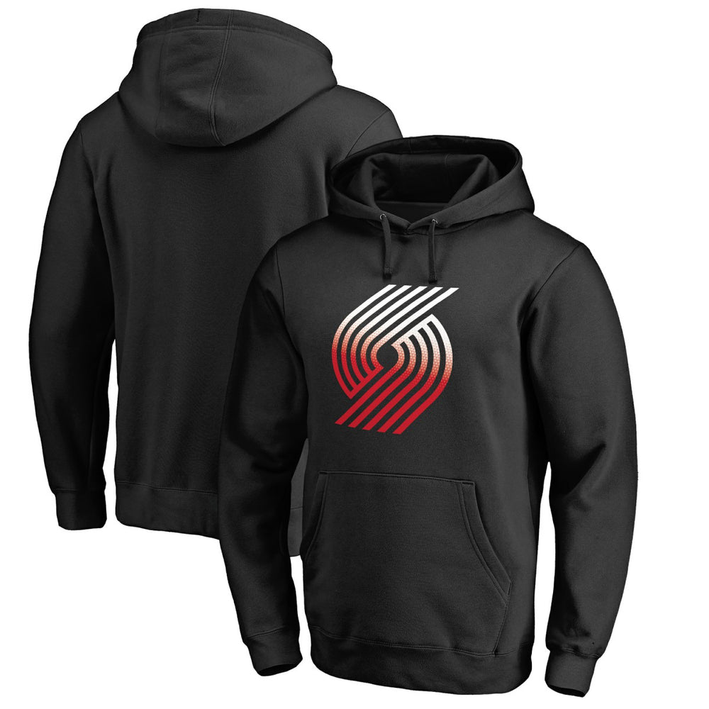 NBA - Portland Trail Blazers Gradient Logo Pullover Hoodie - Black