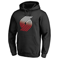 NBA - Portland Trail Blazers Gradient Logo Pullover Hoodie - Black