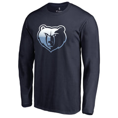 NBA - Memphis Grizzlies Gradient Logo Long Sleeve T-Shirt - Navy