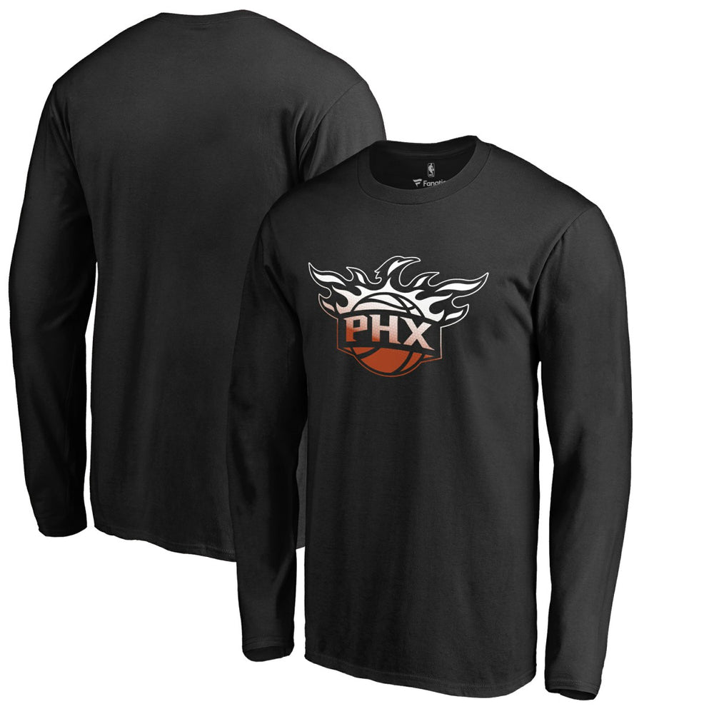NBA - Phoenix Suns Gradient Logo Long Sleeve T-Shirt - Black