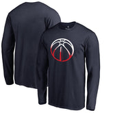 NBA - Washington Wizards Gradient Logo Long Sleeve T-Shirt - Navy