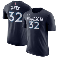Nike - Karl-Anthony Towns Minnesota Timberwolves Name & Number Performance T-Shirt - Blue