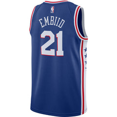 Nike - Joel Embiid Philadelphia 76ers Swingman Jersey Royal - Icon Edition