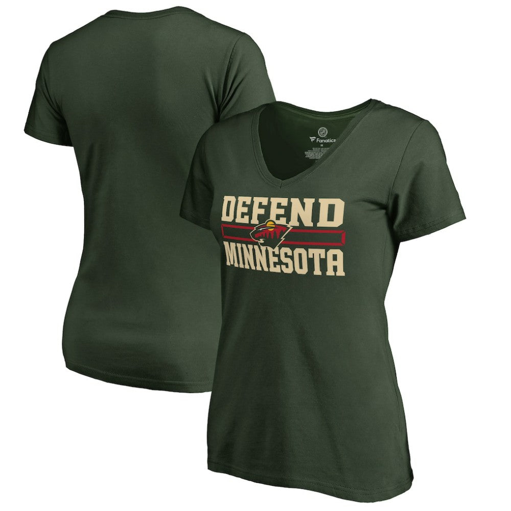 Minnesota Wild - Women's Hometown Collection Defend T-Shirt Green