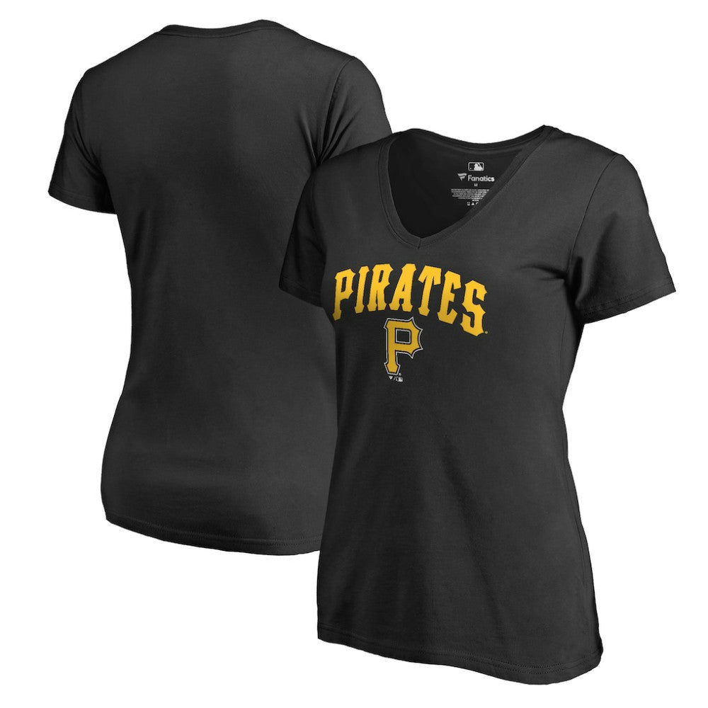 Pittsburgh Pirates Women's Core Wahconah V-Neck T-Shirt for sale