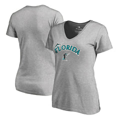 Miami Marlins Women's Core Wahconah V-Neck T-Shirt Near Me