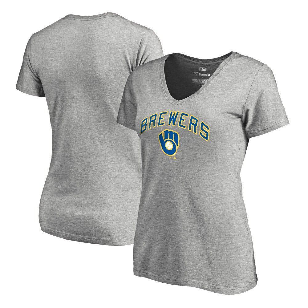 Milwaukee Brewers Women's Core Wahconah V-Neck T-Shirt Lifestyle