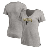 Pittsburgh Pirates Women's Core Wahconah V-Neck T-Shirt On Sale