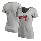 St. Louis Cardinals Women's Core Wahconah V-Neck T-Shirt Clearance