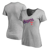 Texas Rangers Women's Core Wahconah V-Neck T-Shirt On Sale