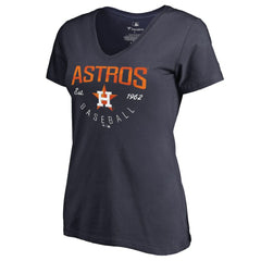 Houston Astros Women's Live For It V-Neck T-Shirt Clearance