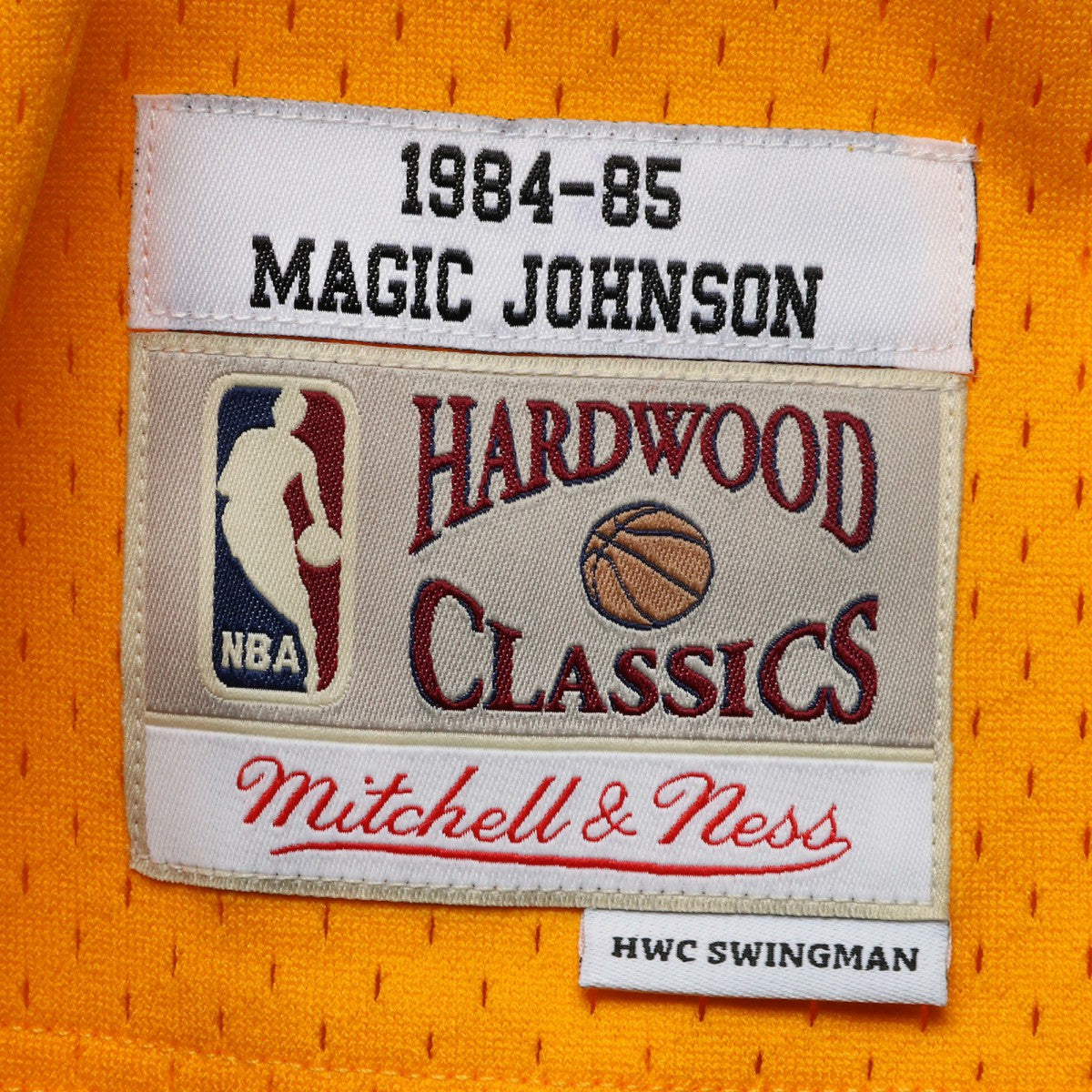 Magic Johnson Los Angeles Lakers 1984/85 Hardwood Classics Swingman Jersey - Gold | NBA Jerseys