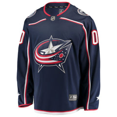 Columbus Blue Jackets - Fanatics Home Breakaway Custom Jersey Navy
