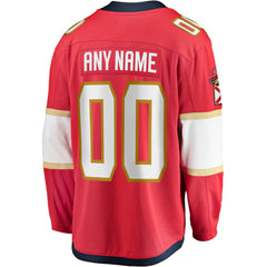 Florida Panthers - Fanatics Home Breakaway Custom Jersey Red