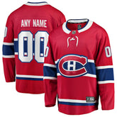 Montreal Canadiens - Fanatics Home Breakaway Custom Jersey Red