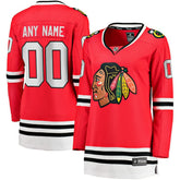Chicago Blackhawks Fanatics Women's Home Breakaway Custom Jersey Red
