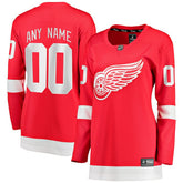 Detroit Red Wings - Fanatics Women's Home Breakaway Custom Jersey Red