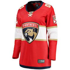 Florida Panthers - Fanatics Women's Home Breakaway Custom Jersey Red