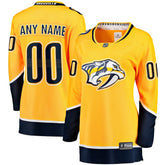 Nashville Predators - Fanatics Women's Home Breakaway Custom Jersey Yellow