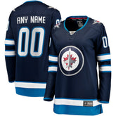 Winnipeg Jets - Fanatics Women's Home Breakaway Custom Jersey Blue