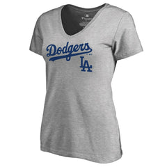 Los Angeles Dodgers Women's Team Lockup T-Shirt discount