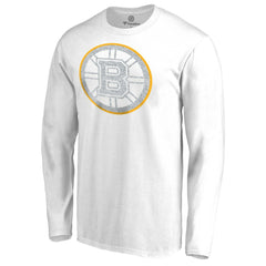 Boston Bruins White Out Long Sleeve T-Shirt White