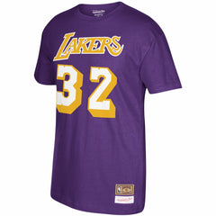 Mitchell & Ness - Magic Johnson Los Angeles Lakers Hardwood Classics Name & Number T-Shirt - Purple