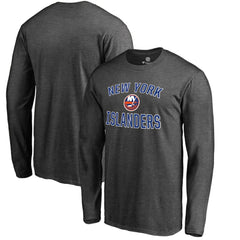 New York Islanders - Victory Arch Long Sleeve T-Shirt Heathered Gray