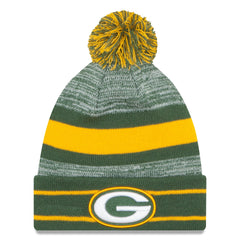 Green Bay Packers New Era Team Logo Cuffed Knit Hat with Pom Green - NFL
