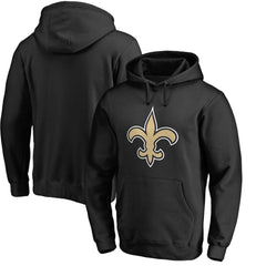 New Orleans Saints Primary Logo Pullover Hoodie Black - NFL
