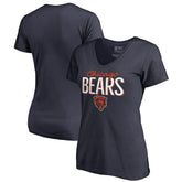 Chicago Bears Women's Nostalgia T-Shirt Navy - NFL