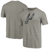 NBA - San Antonio Spurs Distressed Team Logo Tri-Blend T-Shirt - Heather Gray