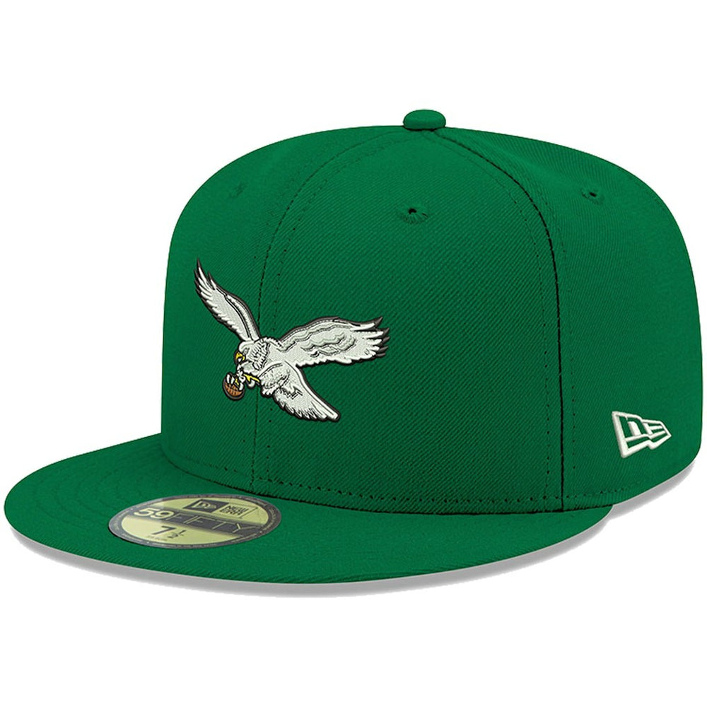 Philadelphia Eagles New Era Omaha Throwback 59FIFTY Fitted Hat Kelly Green - NFL
