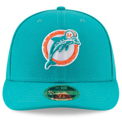 Miami Dolphins New Era Omaha Throwback Low Profile 59FIFTY Fitted Hat Aqua - NFL