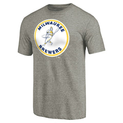 Milwaukee Brewers Cooperstown Collection Forbes Tri-Blend T-Shirt On Sale
