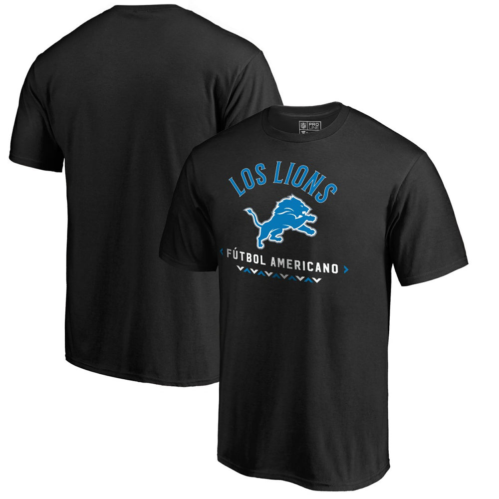 Detroit Lions Futbol Americano T-Shirt Black - NFL