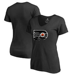 Philadelphia Flyers - Women's Midnight Mascot V-Neck T-Shirt Black