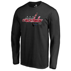 Washington Capitals Midnight Mascot Long Sleeve T-Shirt Black