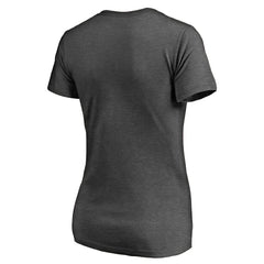 Miami Dolphins Women's Victory Script V-Neck T-Shirt Heathered Gray - NFL
