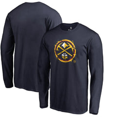 NBA - Denver Nuggets Splatter Logo Long Sleeve T-Shirt - Navy
