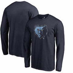 NBA - Memphis Grizzlies Splatter Logo Long Sleeve T-Shirt - Navy