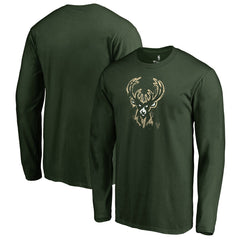 NBA - Milwaukee Bucks Splatter Logo Long Sleeve T-Shirt - Green