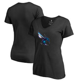 NBA - Charlotte Hornets Women's Midnight Mascot V-Neck T-Shirt - Black
