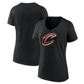 NBA - Cleveland Cavaliers Women's Midnight Mascot V-Neck T-Shirt - Black