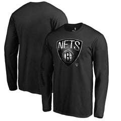 NBA - Brooklyn Nets Midnight Mascot Long Sleeve T-Shirt - Black
