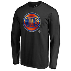NBA - New York Knicks Midnight Mascot Long Sleeve T-Shirt - Black