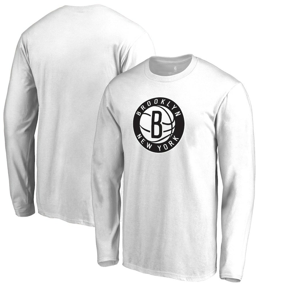NBA - Brooklyn Nets Alternate Logo Long Sleeve T-Shirt - White