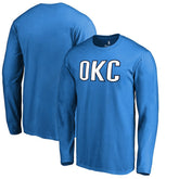 NBA - Oklahoma City Thunder Alternate Logo Long Sleeve T-Shirt - Blue